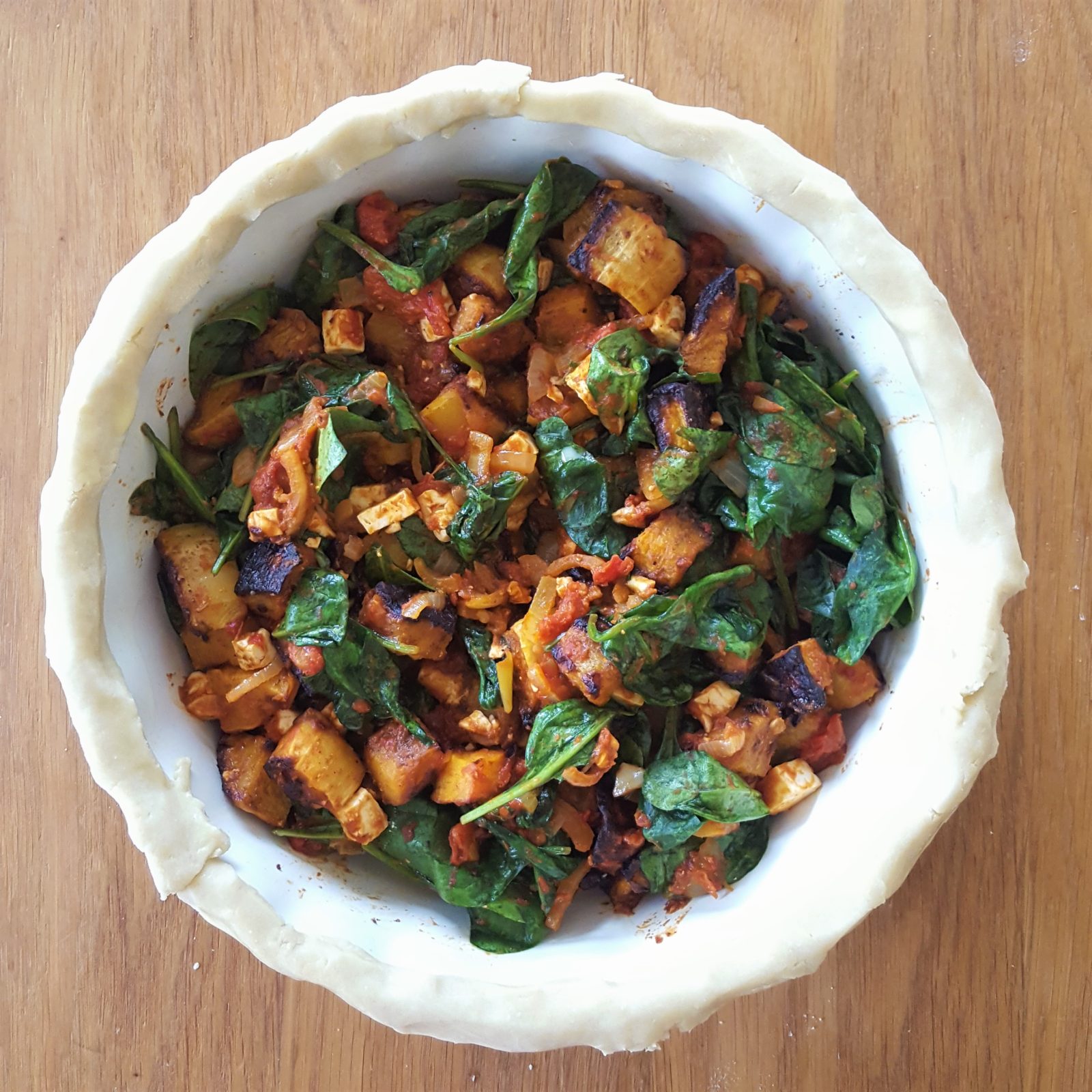 Cooking for Sanity Butternut Squash, Spinach and Feta Pie